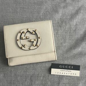 Gucci Cream Leather wallet